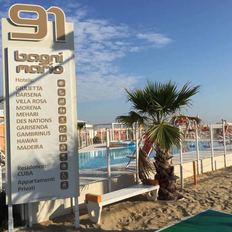 Hotel Mehari Riccione Kültér fotó